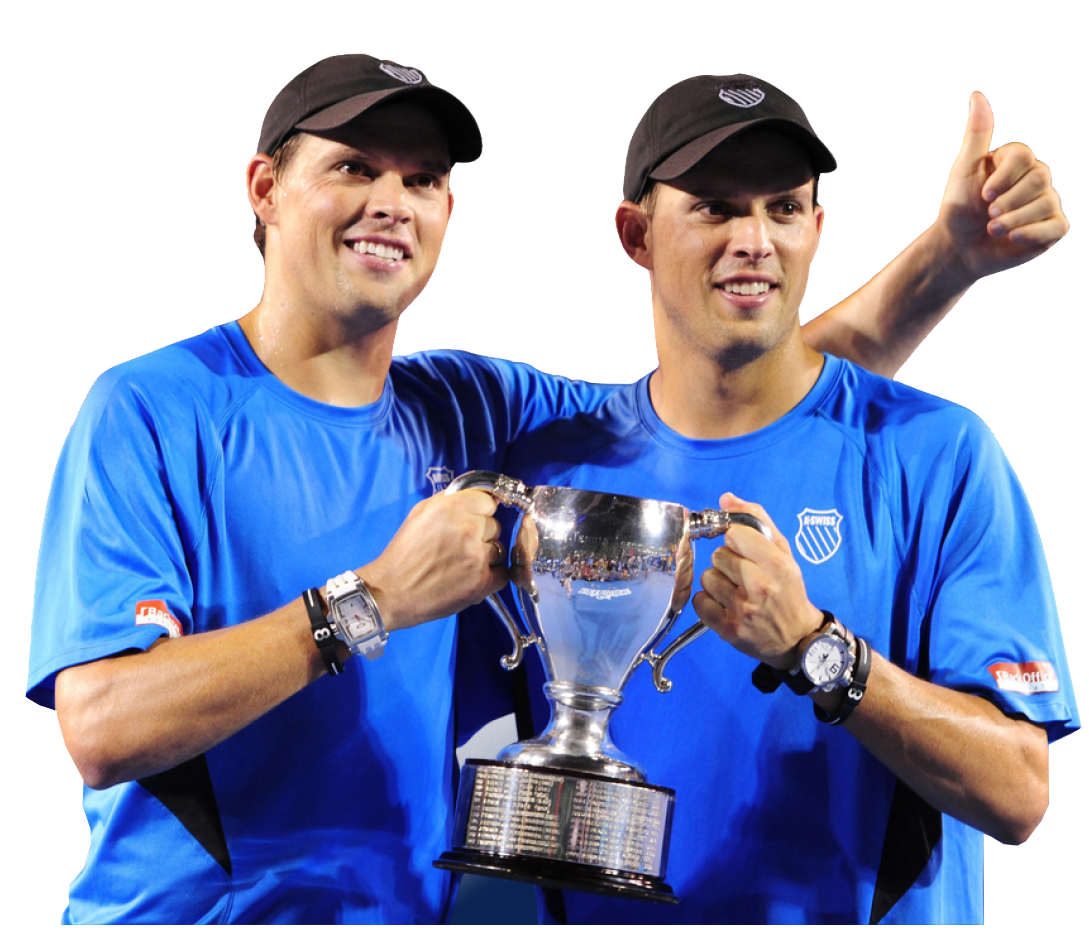 Bryan Brothers with Trophy